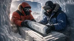 Warum Eisbohrkerne in der Antarktis gelagert werden und was das für die Klimaforschung bedeutet