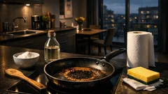 Antihaft-Pfanne klebt? Diese einfachen Hausmittel machen sie wieder alltagstauglich