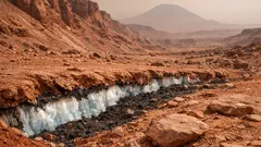 Mars-Eis am Äquator: wie Vulkane vor 4 Milliarden Jahren „Kristallschnee“ erzeugt haben