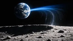 Wie unsere Erdatmosphäre den Mond erreicht und im Mondstaub Spuren hinterlässt