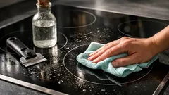 Kochfeld reinigen ohne Schrubben: so entfernst du Fettspritzer von Glaskeramik in 3 Schritten