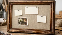 Aus altem Bilderrahmen wird Pinnwand: simples Upcycling für mehr Ordnung im Alltag